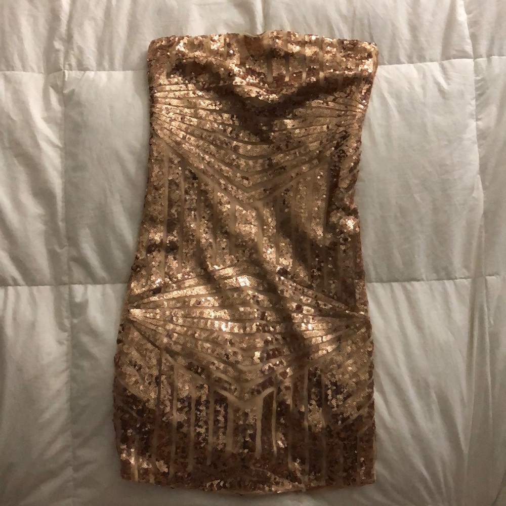Sparkly Rose Gold Dress